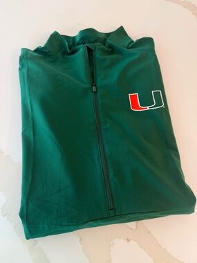 adidas Green Miami U Lightweight half zip jacket